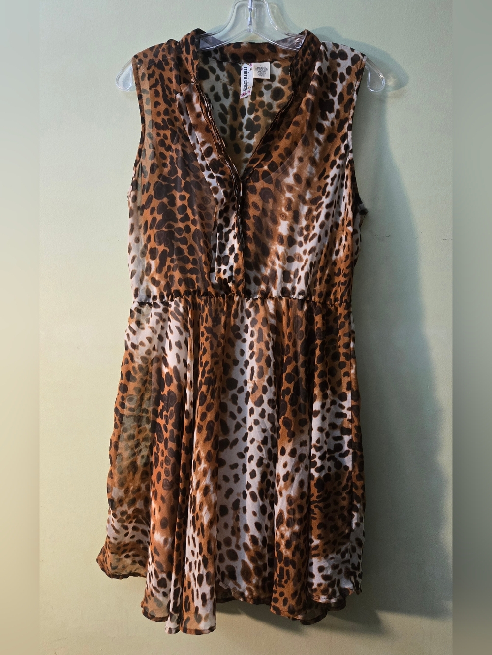 Women's MIMI CHICA Animal Print Dress, size Large